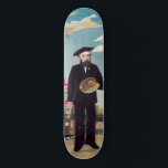 Henri Rousseau - Myself Portrait-Landscape Skateboard<br><div class="desc">Myself Portrait-Landscape / Self Portrait from L'ile Saint Louis - Henri Rousseau (aka Douanier Rousseau),  1890</div>