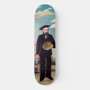Henri Rousseau - Myself Portrait-Landscape Skateboard