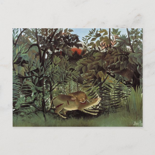 Henri Rousseau Painting Postcard (Front)
