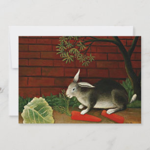 Henri Rousseau painting, Rabbit Card