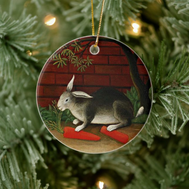 Henri Rousseau - Rabbit.  Ceramic Tree Decoration (Tree)