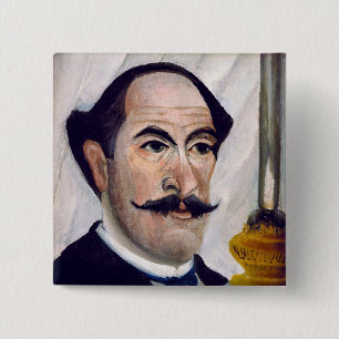 Henri Rousseau - Self Portrait 15 Cm Square Badge