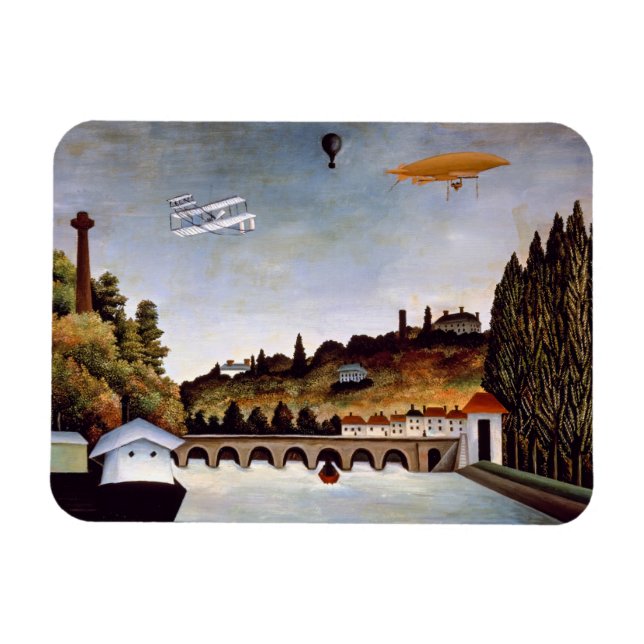 Henri Rousseau - Sevres bridge & hills of Clamart Magnet (Horizontal)