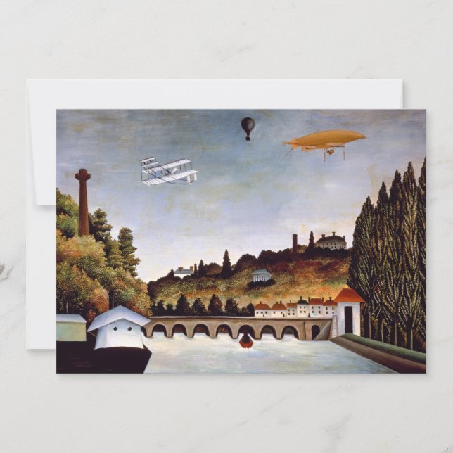 Henri Rousseau - Sevres bridge & hills of Clamart Thank You Card (Front)