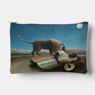 Henri Rousseau Sleeping Gypsy Lion Painting Accessory Pouch