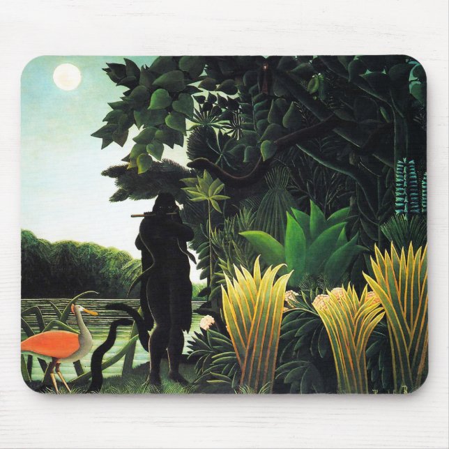 Henri Rousseau Snake Charmer Mouse Pad (Front)