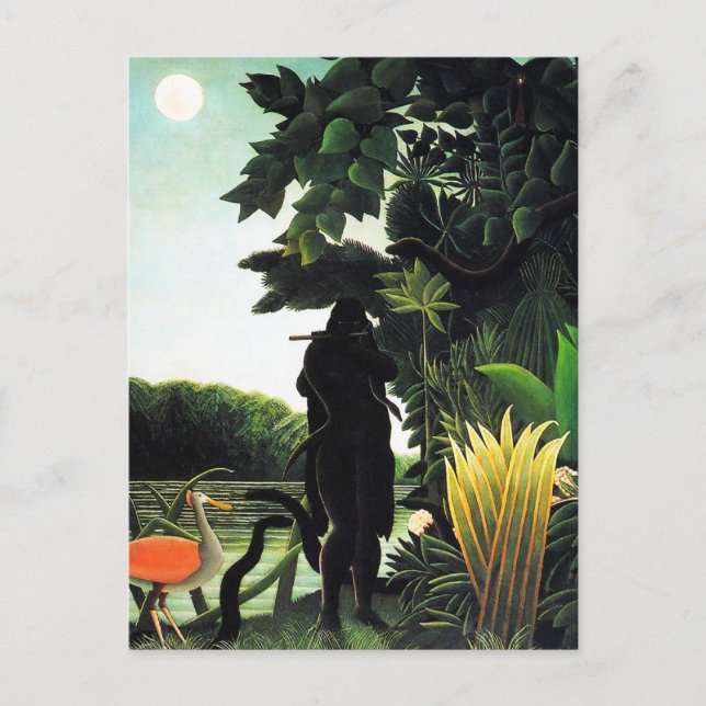 Henri Rousseau Snake Charmer Postcard (Front)