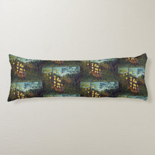 Henri Rousseau Struggle between Tiger and Bull Body Cushion