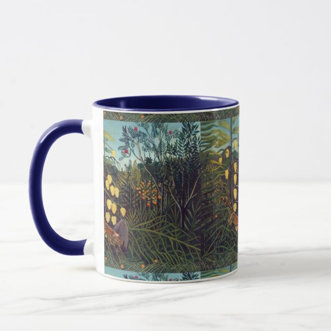 Henri Rousseau Struggle between Tiger and Bull Mug (Left)