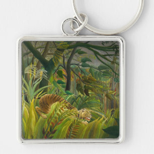 Henri Rousseau - Surprised! Key Ring