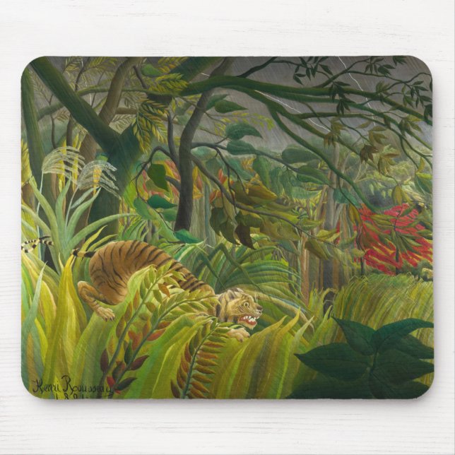 Henri Rousseau - Surprised! Mouse Mat (Front)