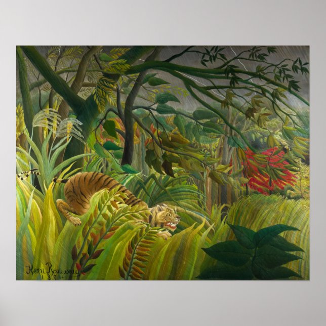 Henri Rousseau - Surprised! Poster (Front)