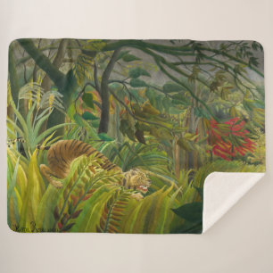 Henri Rousseau - Surprised! Sherpa Blanket