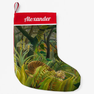 Henri Rousseau - Surprised! Small Christmas Stocking
