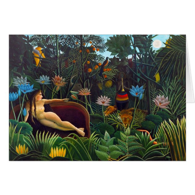 Henri Rousseau The Dream 1910 CC1144 Greeting Card (Front Horizontal)
