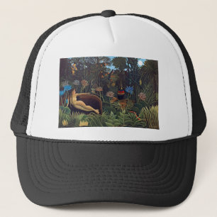 Henri Rousseau The Dream - Jungle Woman w Animals Trucker Hat