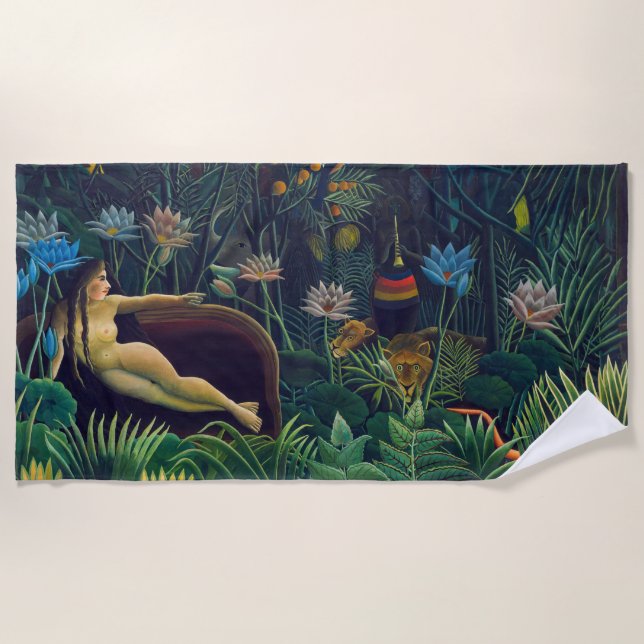 Henri Rousseau - The Dream / Le Reve Beach Towel (Front)