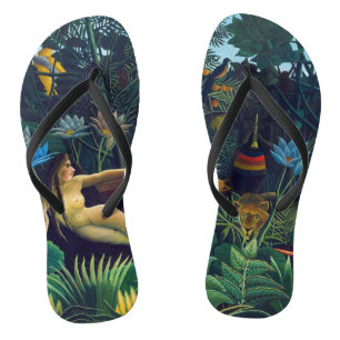 Henri Rousseau - The Dream / Le Reve Flip Flops