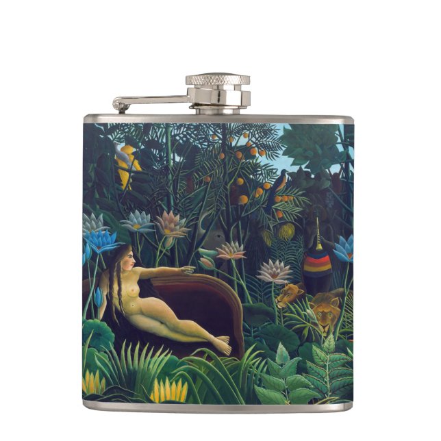 Henri Rousseau - The Dream / Le Reve Hip Flask (Front)