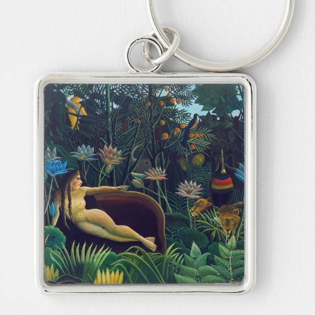 Henri Rousseau - The Dream / Le Reve Key Ring (Front)