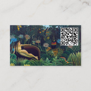 Henri Rousseau - The Dream / Le Reve - QR Code Business Card