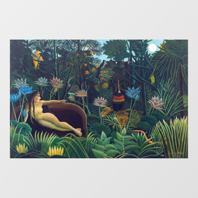 Henri Rousseau - The Dream / Le Reve Window Cling (Sheet)