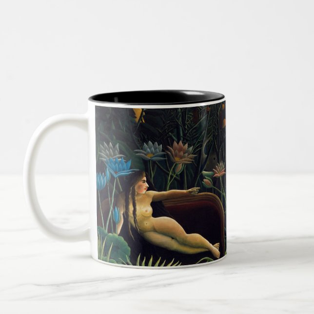 Henri Rousseau The Dream  Two-Tone Coffee Mug (Left)