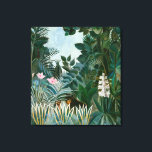Henri Rousseau - The Equatorial Jungle Canvas Print<br><div class="desc">The Equatorial Jungle / La Jungle equatoriale - Henri Rousseau (aka Douanier Rousseau),  1909</div>