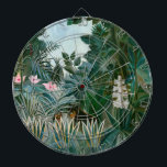 Henri Rousseau - The Equatorial Jungle Dartboard<br><div class="desc">The Equatorial Jungle / La Jungle equatoriale - Henri Rousseau (aka Douanier Rousseau),  1909</div>