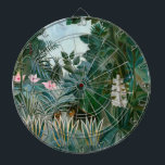 Henri Rousseau - The Equatorial Jungle Dartboard<br><div class="desc">The Equatorial Jungle / La Jungle equatoriale - Henri Rousseau (aka Douanier Rousseau),  1909</div>