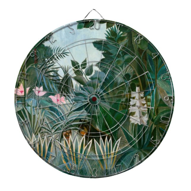 Henri Rousseau - The Equatorial Jungle Dartboard (Front)