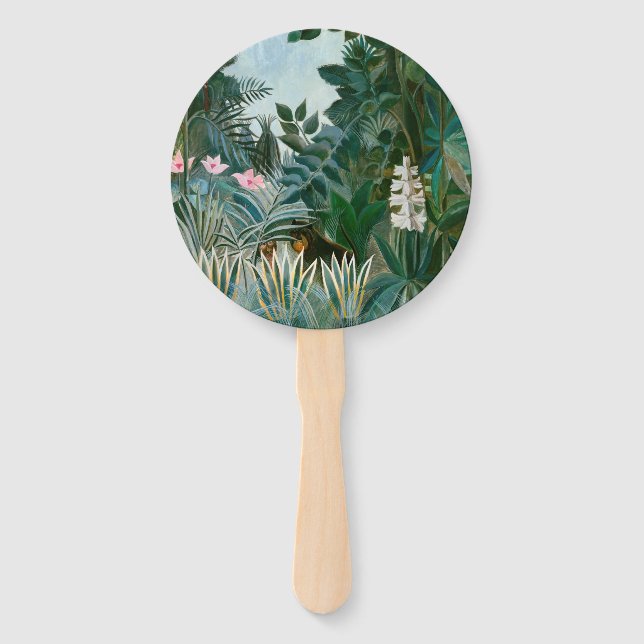 Henri Rousseau - The Equatorial Jungle Hand Fan (Front)