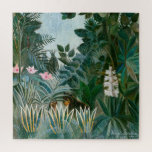 Henri Rousseau - The Equatorial Jungle Jigsaw Puzzle<br><div class="desc">The Equatorial Jungle / La Jungle equatoriale - Henri Rousseau (aka Douanier Rousseau),  1909</div>