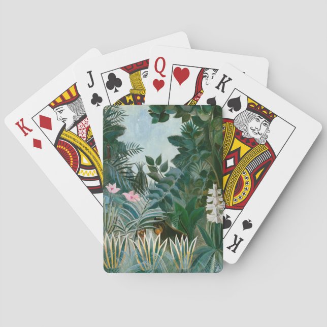 Henri Rousseau - The Equatorial Jungle Playing Cards (Back)