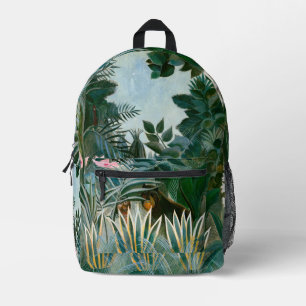Henri Rousseau - The Equatorial Jungle Printed Backpack