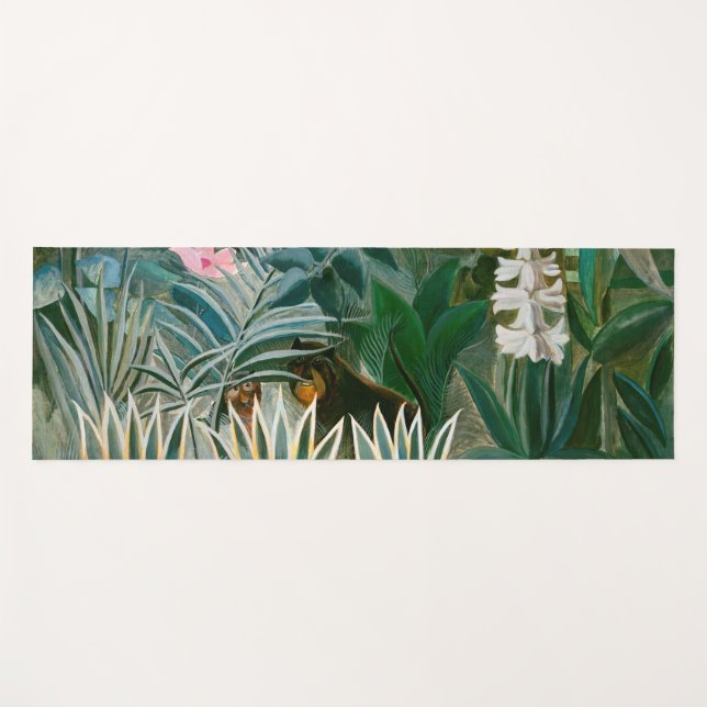 Henri Rousseau - The Equatorial Jungle Yoga Mat (Front (Horizontal))