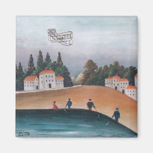 Henri Rousseau - The Fishermen and the Biplane Magnet