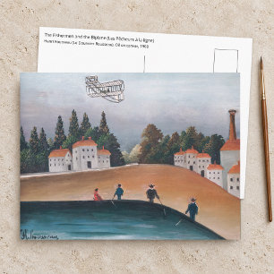 Henri Rousseau - The Fishermen and the Biplane Postcard