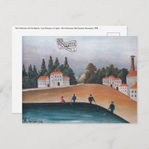 Henri Rousseau - The Fishermen and the Biplane Postcard