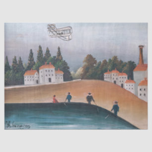Henri Rousseau - The Fishermen and the Biplane Tissue Paper