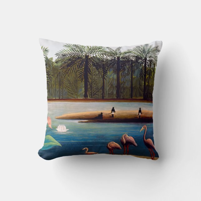 Henri Rousseau - The Flamingoes Cushion (Front)