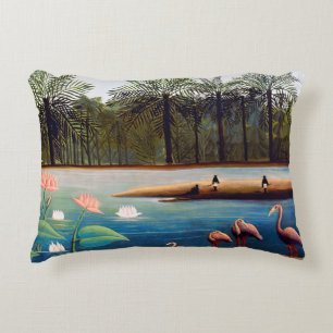 Henri Rousseau - The Flamingoes Decorative Cushion