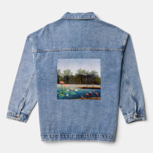 Henri Rousseau - The Flamingoes Denim Jacket