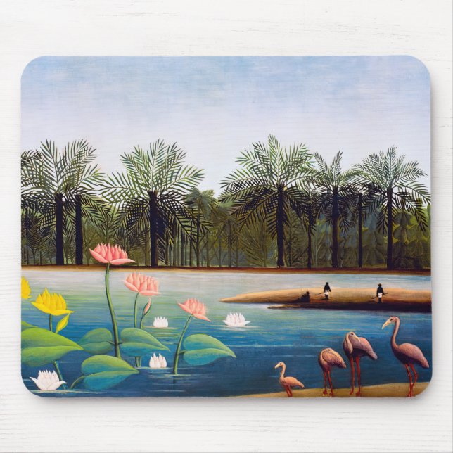 Henri Rousseau - The Flamingoes Mouse Mat (Front)