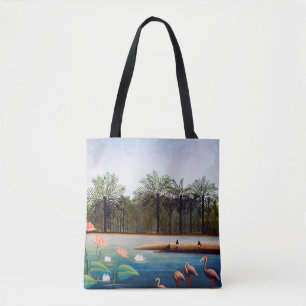 Henri Rousseau - The Flamingoes Tote Bag