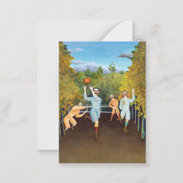 Henri Rousseau - The Football Players Card (Front)
