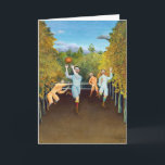 Henri Rousseau - The Football Players Card<br><div class="desc">The Football Players (Les Joueurs de football) - Henri Rousseau (aka Douanier Rousseau), 1908</div>