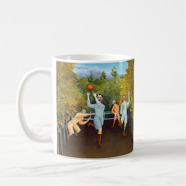Henri Rousseau - The Football Players Coffee Mug (Left)