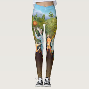 Henri Rousseau - The Football Players Leggings