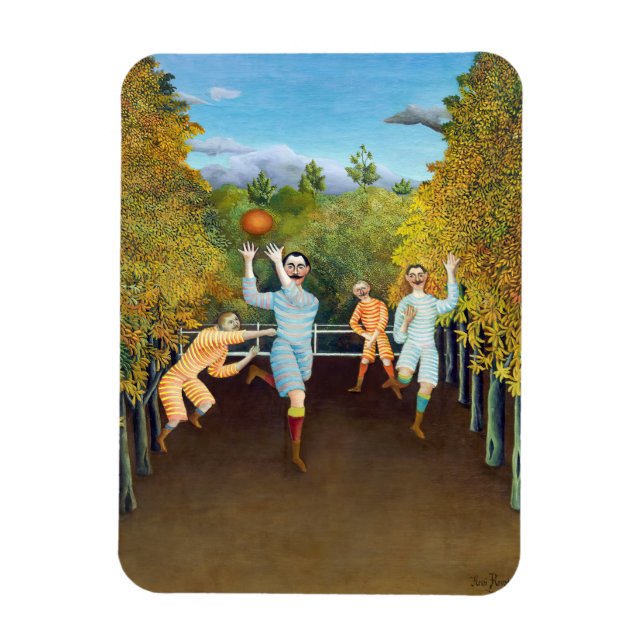 Henri Rousseau - The Football Players Magnet (Vertical)